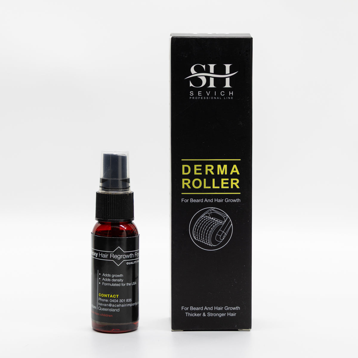 TRIOXYB Hair Regrowth Spray + Derma Roller Set