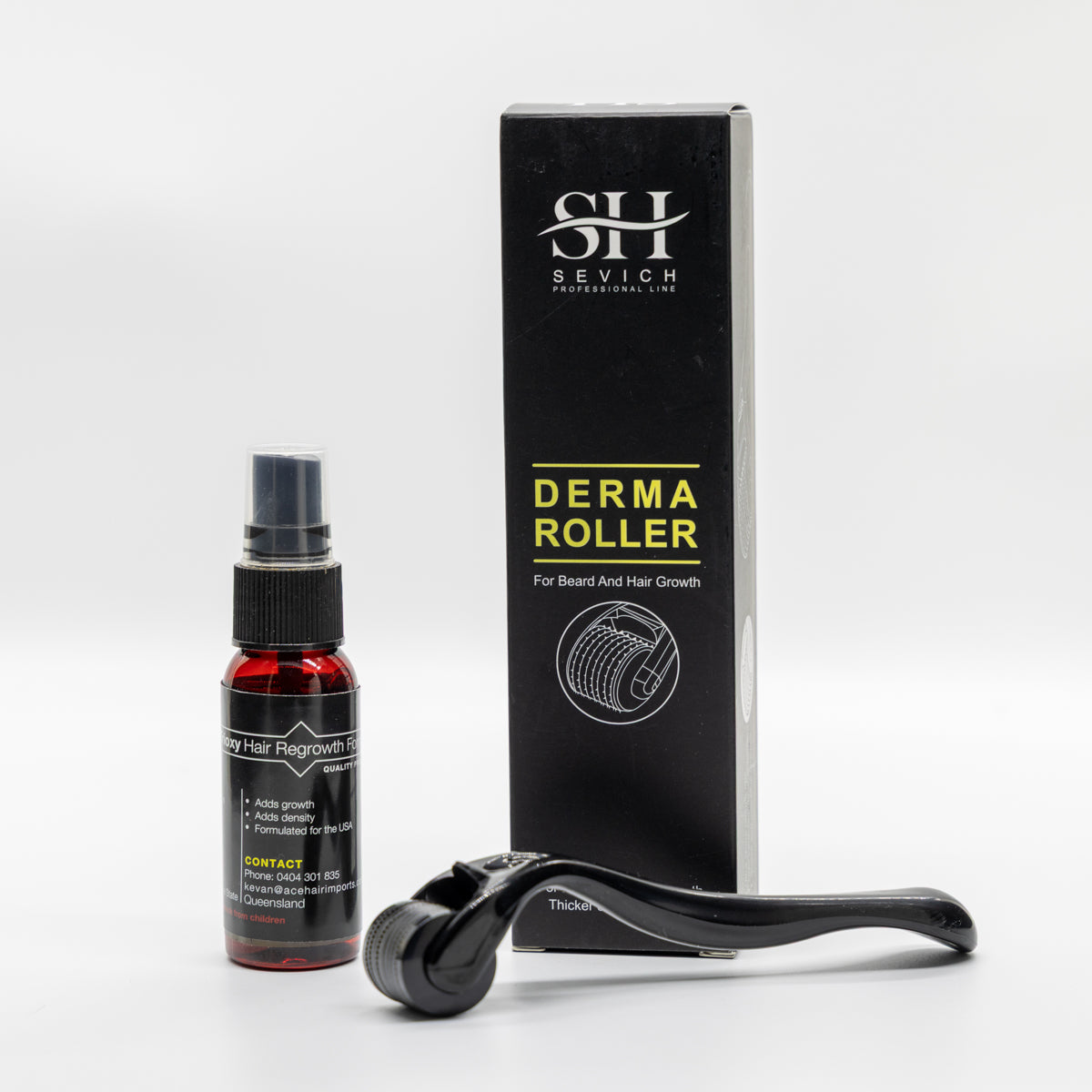 TRIOXYB Hair Regrowth Spray + Derma Roller Set